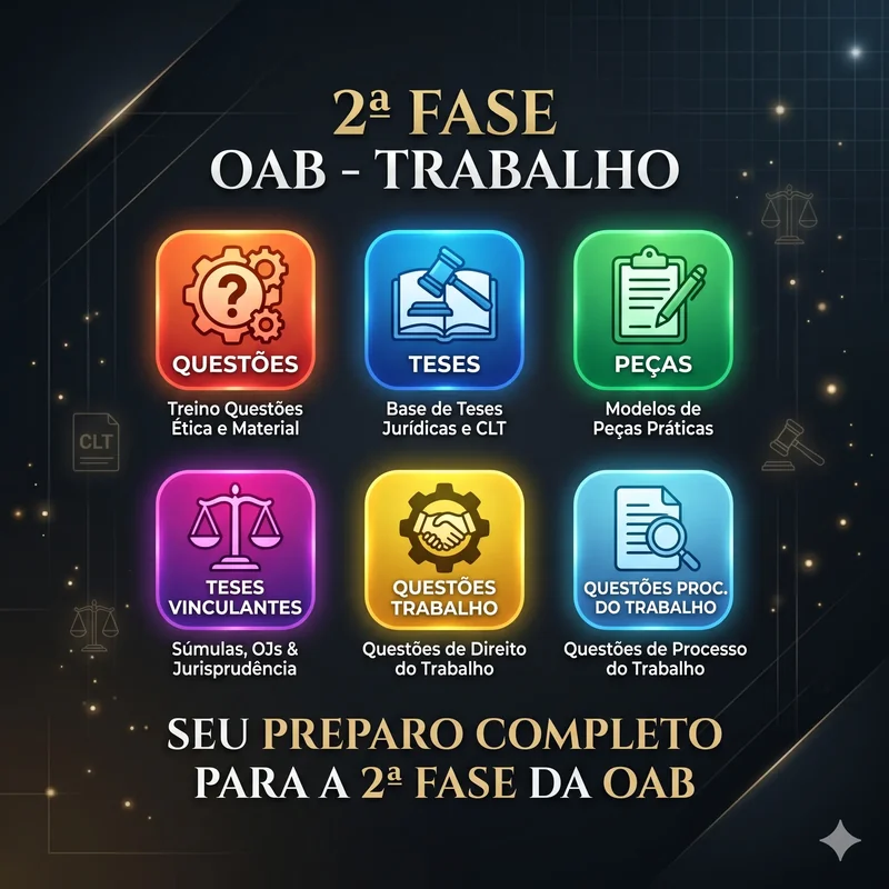 6 Aplicativos do Curso Félix - 2ª Fase OAB Trabalho